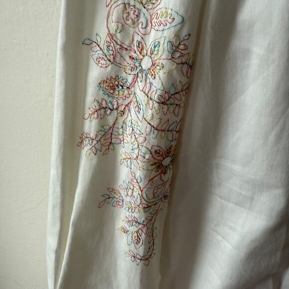 S. John’s Sport white Pintuck white Buttondown shirt size XL Fitted or size L - Picture 5 of 13